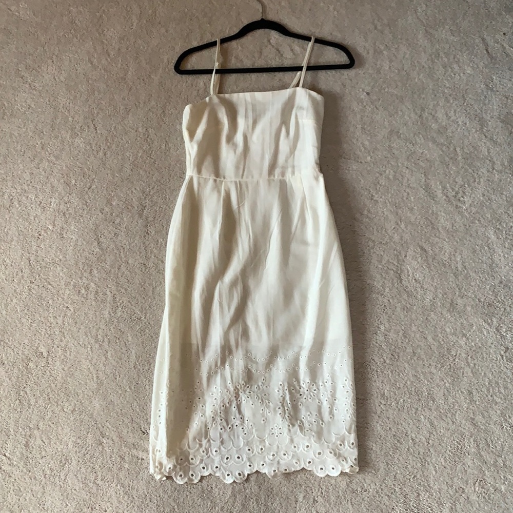 White floral dress